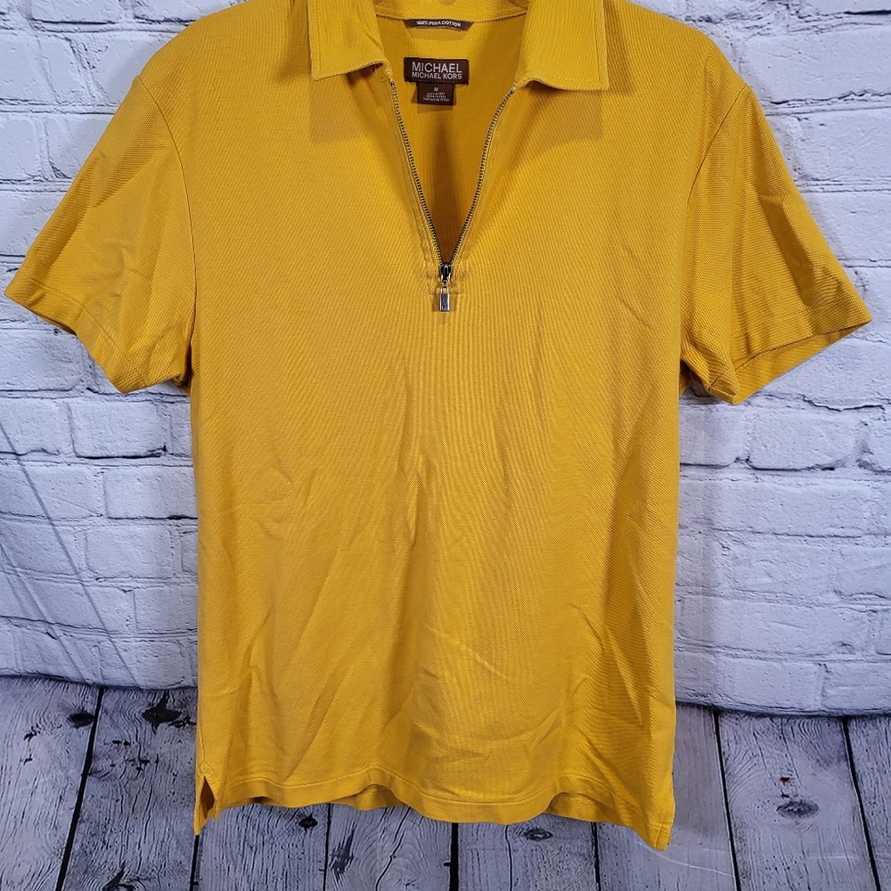 Michael Kors Yellow Polo Shirt